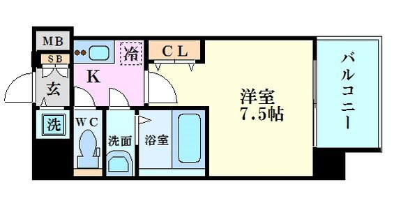 西九条駅 徒歩10分 7階の物件間取画像